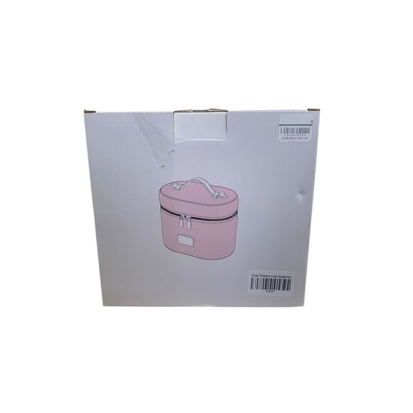 ETOILE COLLECTIVE Oval Toiletry Case in Espresso NIB - Picture 5 of 5